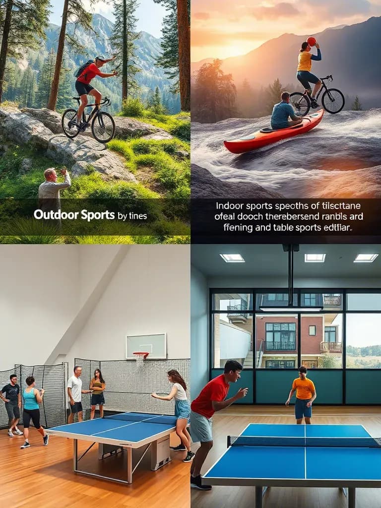 outdoor sports compared to indoor sports