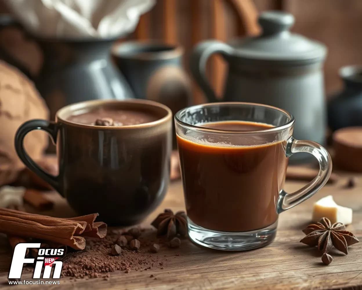 Homemade craft drinks: warm winter recipes with creamy hot chocolate and natural aromatic teas